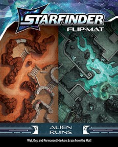 Starfinder Flip Mat: Alien Ruins RPG Maps Paizo