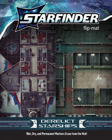 Starfinder Flip Mat: Derelict Starships RPG Maps Paizo