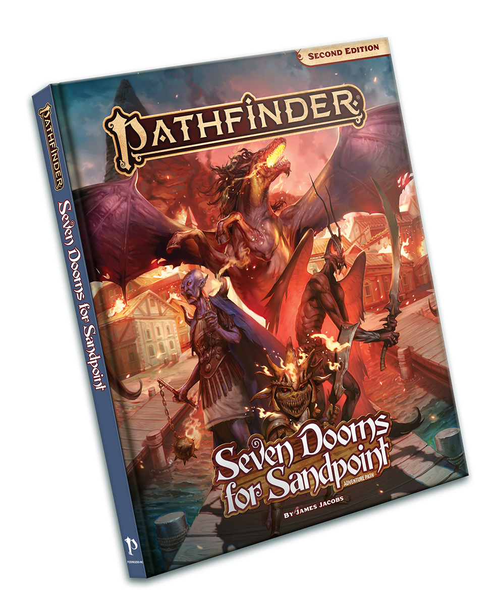 Pathfinder 2E Adventure Path: Seven Dooms for Sandpoint (2 options) Role Playing Games Paizo PF2 Seven Dooms HC