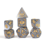 D&D Adventurer Dice Set - Paladin White/Grey 14ct Dice Sirius Dice