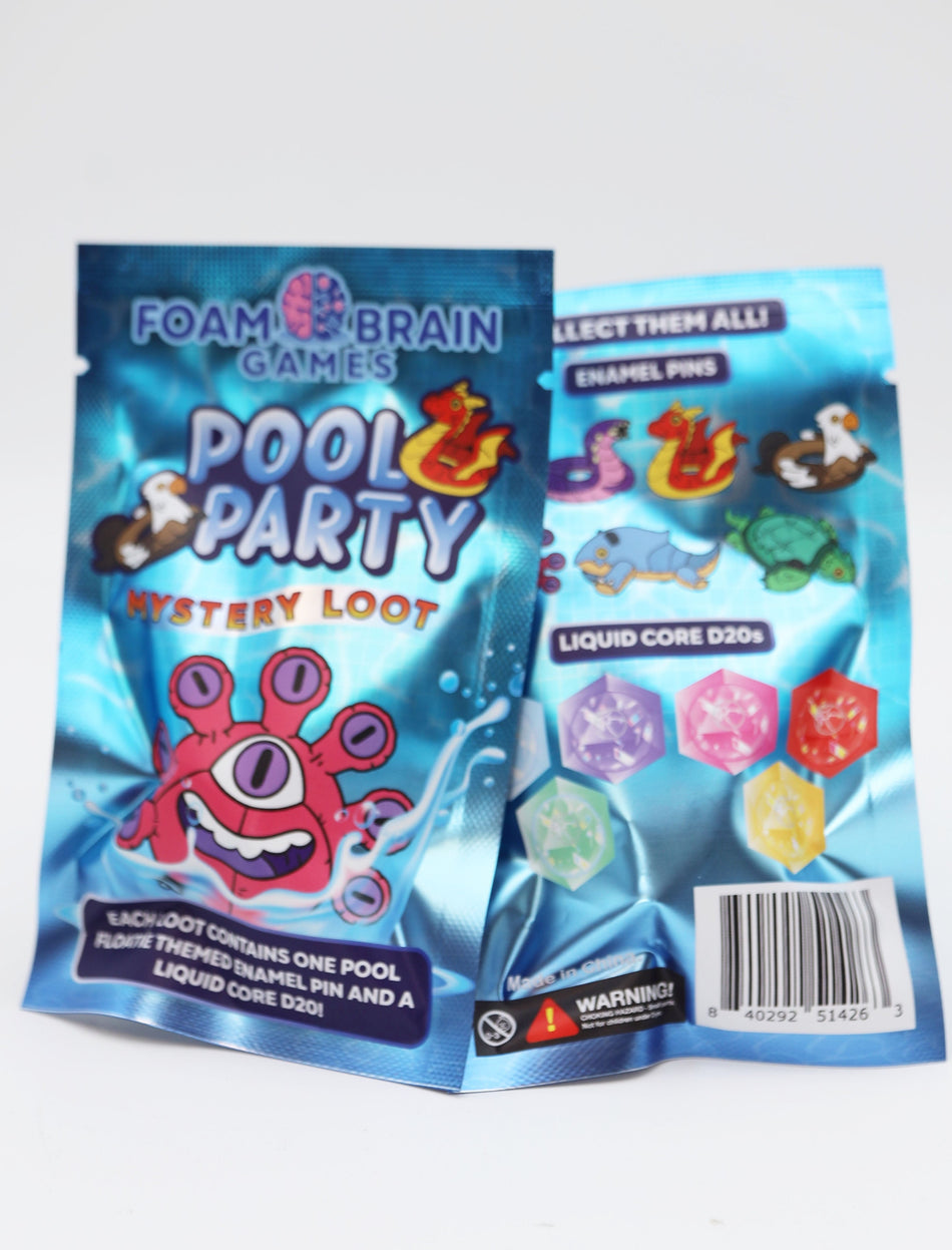 Mystery Loot: Pool Party Dice Foam Brain Games   