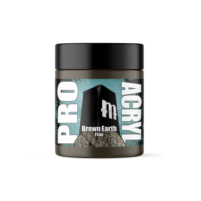 Pro Acryl Basing Textures - Brown Earth - FINE 120ml Paints Monument Hobbies