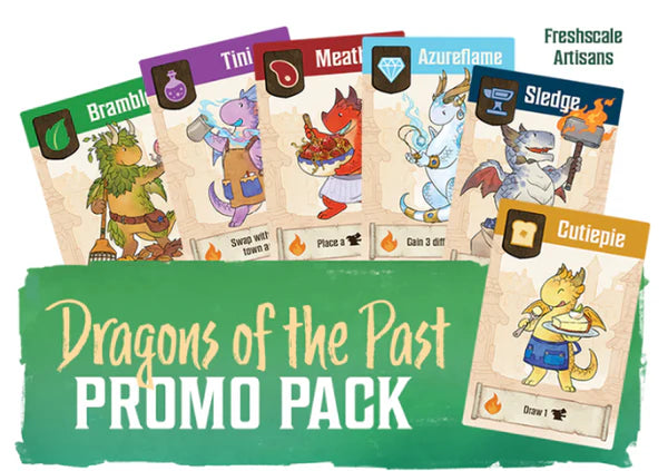 Flamecraft Dragons of the Past Promo Pack Board Games Cardboard Alchemy Flamecraft Dragons of the Past