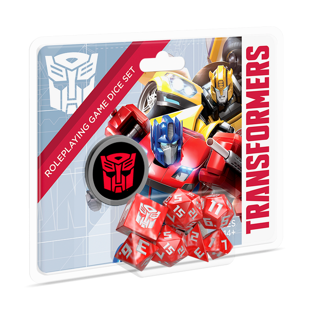 Transformers RPG 8ct Dice Set (2 options) Dice Renegade Game Studios Dice Set - Autobots