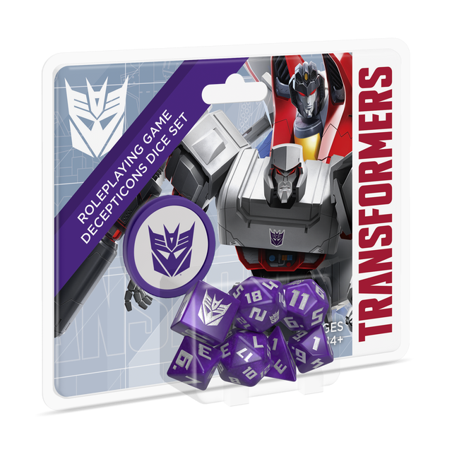 Transformers RPG 8ct Dice Set (2 options) Dice Renegade Game Studios Dice Set - Decepticons