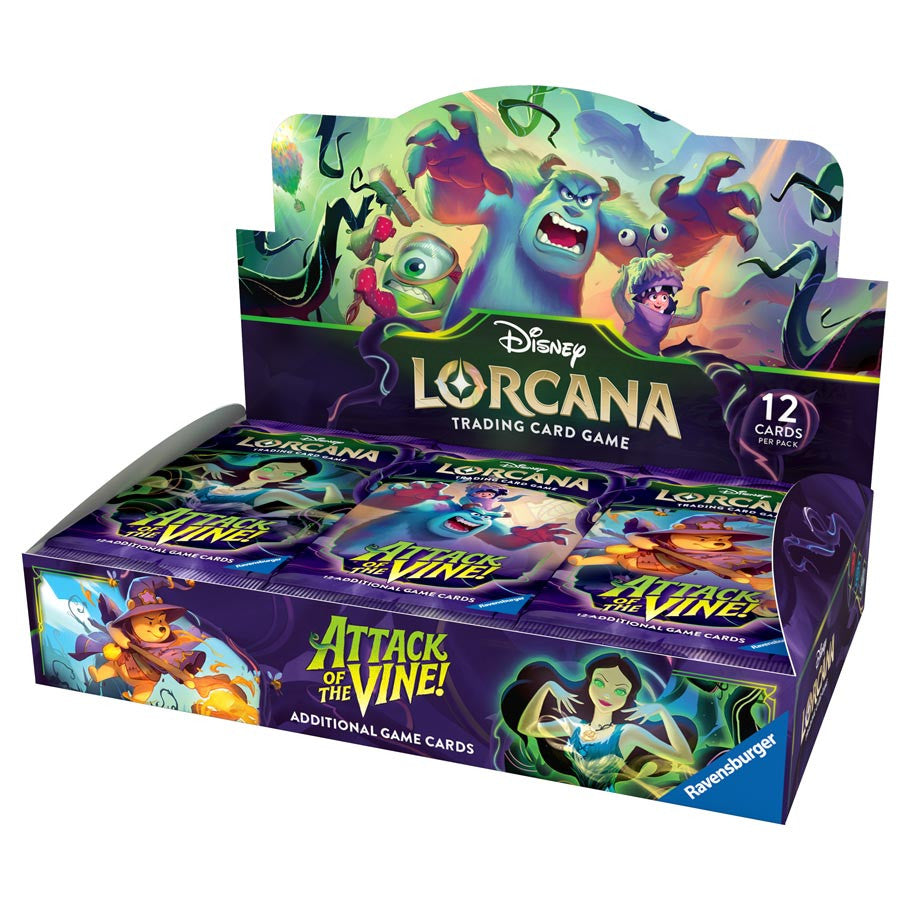 Disney Lorcana TCG: Attack of the Vine (2 Options) Trading Card Games Ravensburger AotV Booster Box