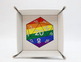 Pride D20 Snap Tray (8 Options) Supplies Foam Brain Games FBG D20 Rainbow ST