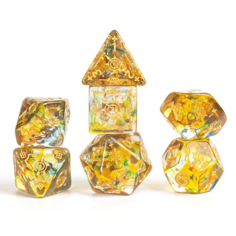 D&D Adventurer Dice Set - Ranger Multicolored 16ct Dice Sirius Dice
