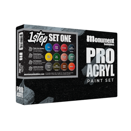PRO Acryl 1-Step Set #1 Paints Monument Hobbies PRO Acryl 1-Step Set #1