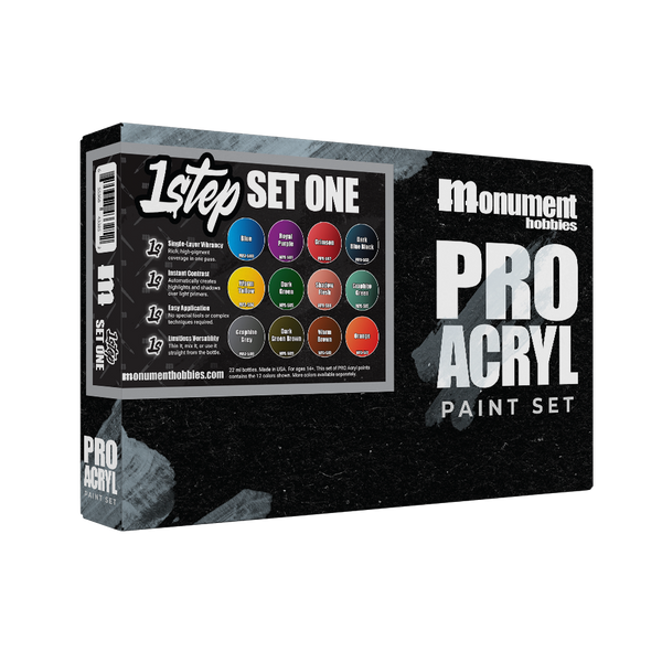 PRO Acryl 1-Step Set #1 Paints Monument Hobbies PRO Acryl 1-Step Set #1