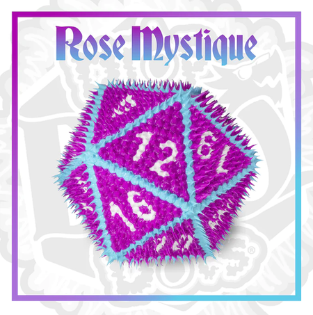Drop Dots D20 (5 Colors) Dice Kessler Corporation D20 Rose Mystique  