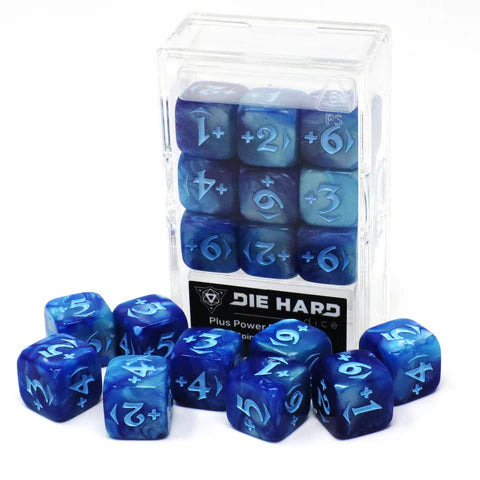 Die Hard Dice 9ct MTG Spindown Counters - Plus Power Pack Blue Dice Die Hard Dice