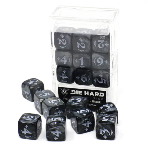 Die Hard Dice 9ct MTG Spindown Counters - Plus Power Pack Black Dice Die Hard Dice