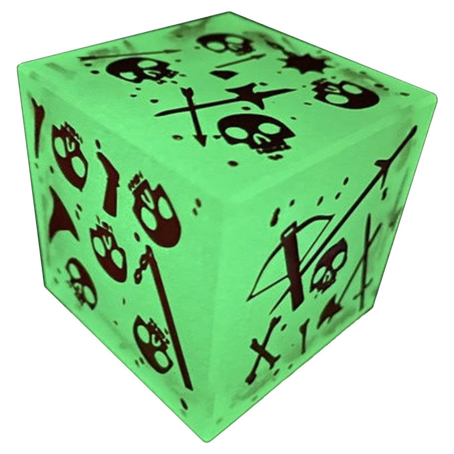 Massive Gelatinous Cube: Mini/Die: Glow in the Dark Role Playing Games Severed Books Glow Gelatinous Cube