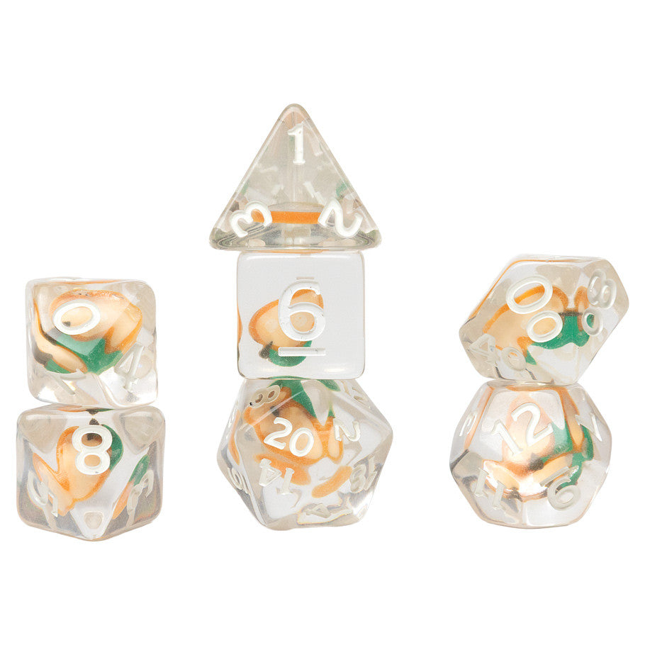 7-Set Fruit Slice Dice: Peach Supplies Sirius Dice 7-set Peach