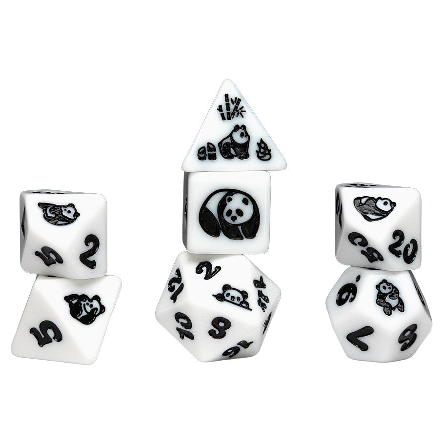 7-Set Animal Dice: Moon Panda Supplies Sirius Dice 7-set Moon Panda