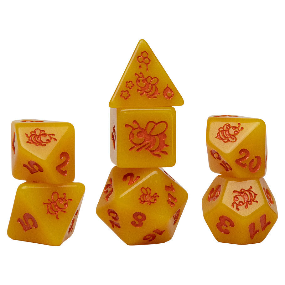 7-Set Animal Dice: Golden Buzz Supplies Sirius Dice 7-set Golden Buzz