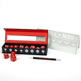 D&D New Adventurer Dice Set - Red/White 11ct Dice Sirius Dice