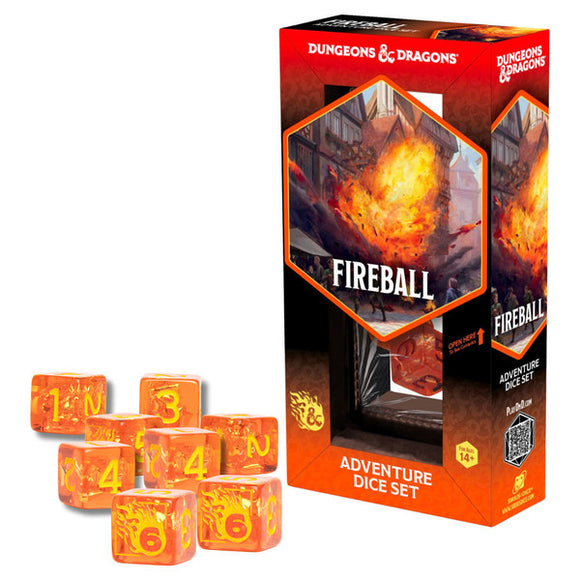 D&D Adventure Dice: Fireball Dice Sirius Dice