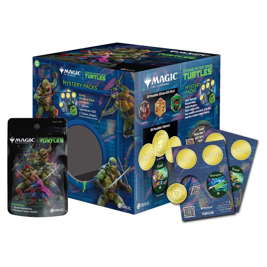 Magic: The Gathering Teenage Mutant Ninja Turtles Treasure Packs PDQ Toys Sirius Dice MTG TMNT PDQ