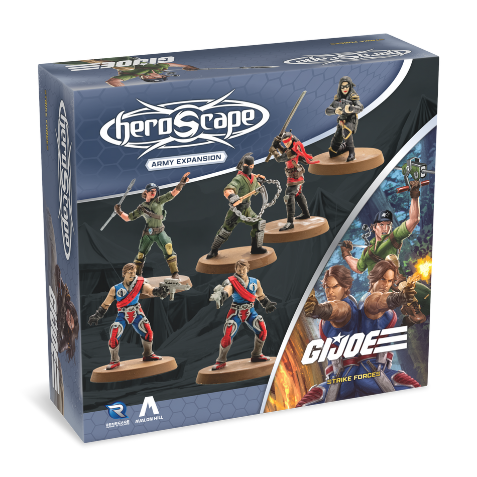 G.I. JOE Heroscape: Strike Forces Army Expansion Unpainted Miniatures Renegade Game Studios HS Strike Forces Army Unpainted