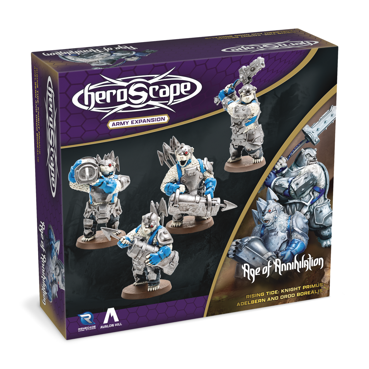 Heroscape Rising Tide: Knight Primus Adelbern & Ordo Borealis Army Expansion (2 options) Miniatures Renegade Game Studios