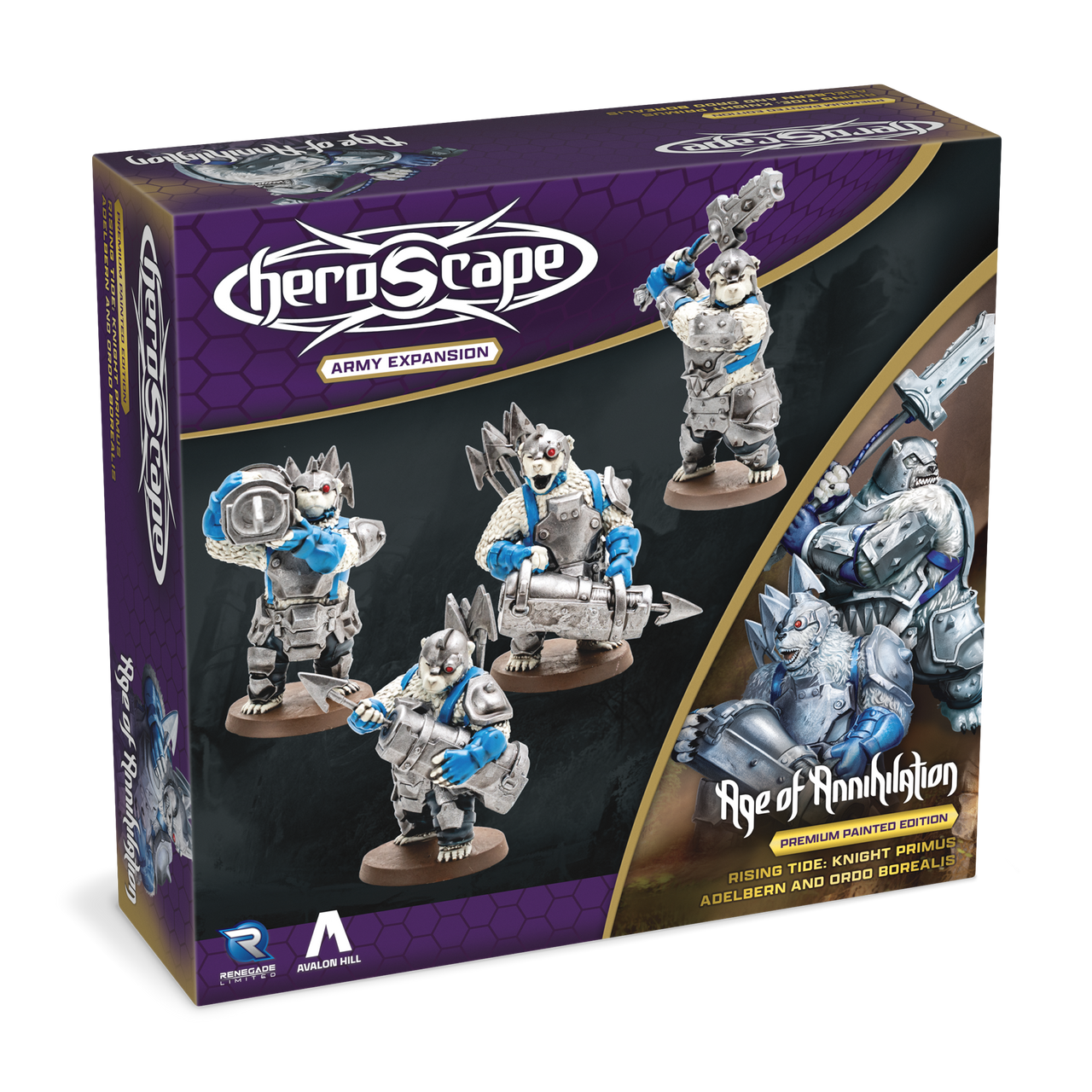 Heroscape Rising Tide: Knight Primus Adelbern & Ordo Borealis Army Expansion (2 options) Miniatures Renegade Game Studios