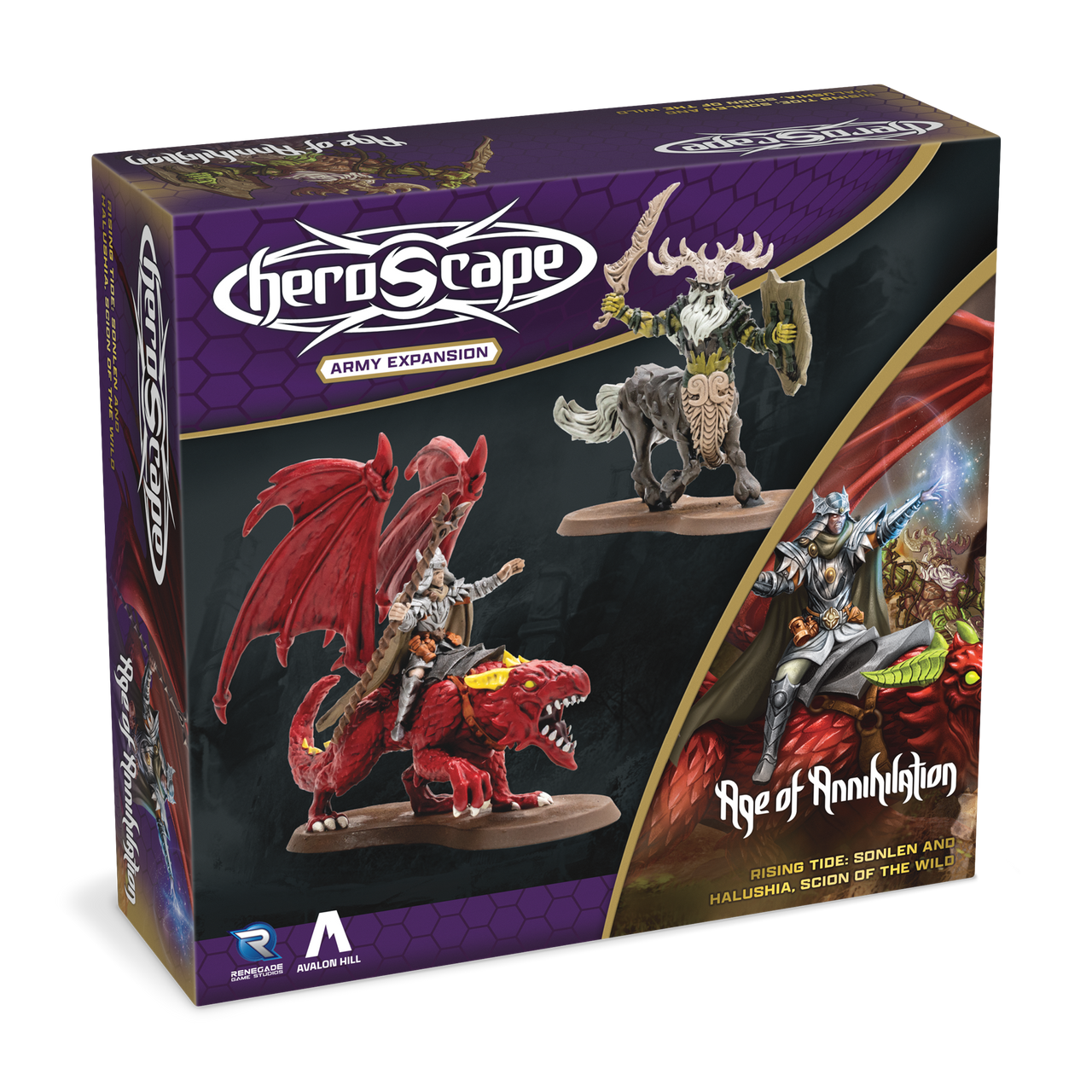Heroscape Rising Tide: Sonlen & Halushia, Scion of the Wild Army Expansion (2 options) Miniatures Renegade Game Studios