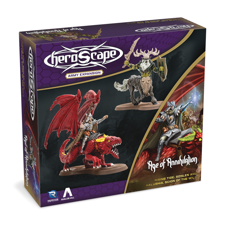Heroscape Rising Tide: Sonlen & Halushia, Scion of the Wild Army Expansion (2 options) Miniatures Renegade Game Studios
