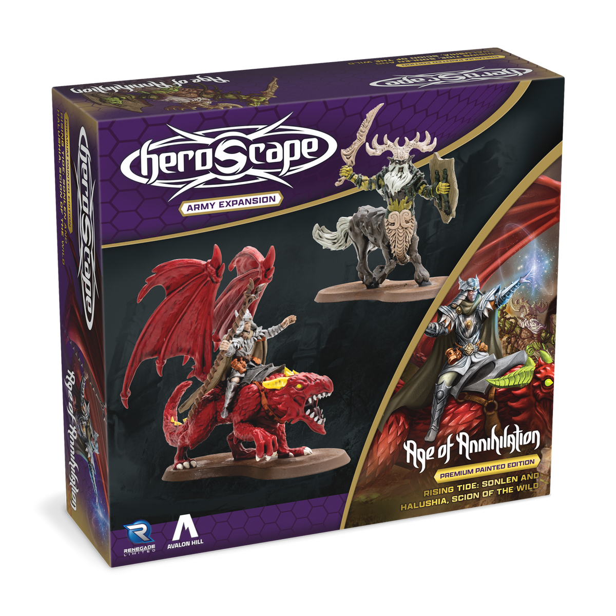Heroscape Rising Tide: Sonlen & Halushia, Scion of the Wild Army Expansion (2 options) Miniatures Renegade Game Studios