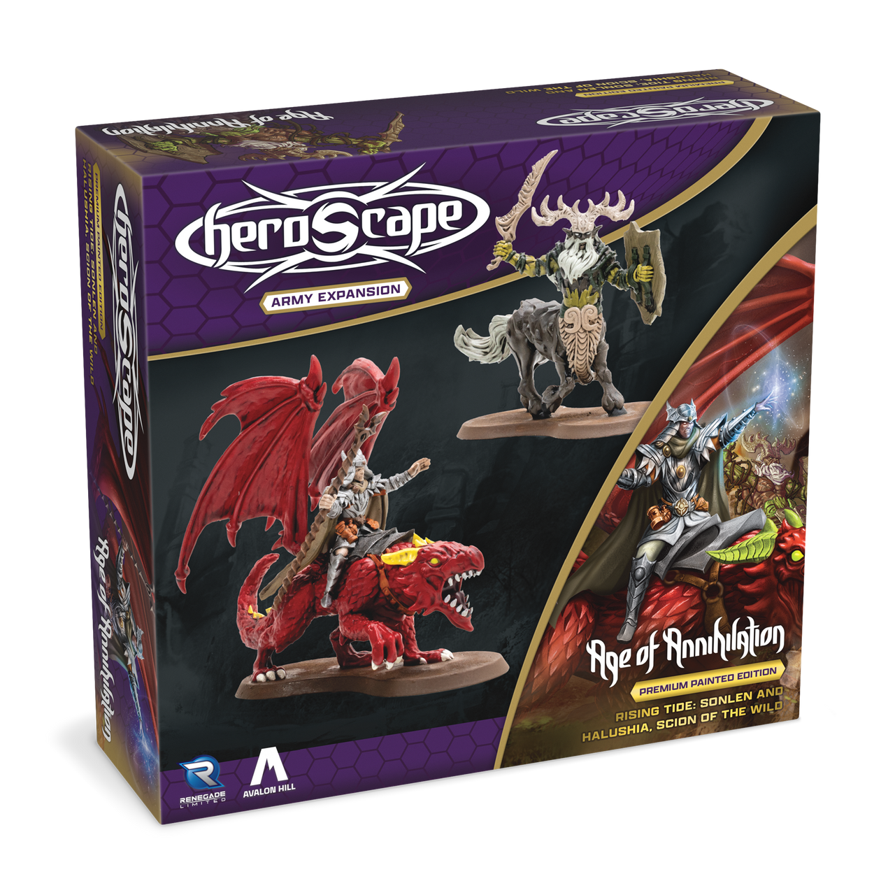 Heroscape Rising Tide: Sonlen & Halushia, Scion of the Wild Army Expansion (2 options) Miniatures Renegade Game Studios