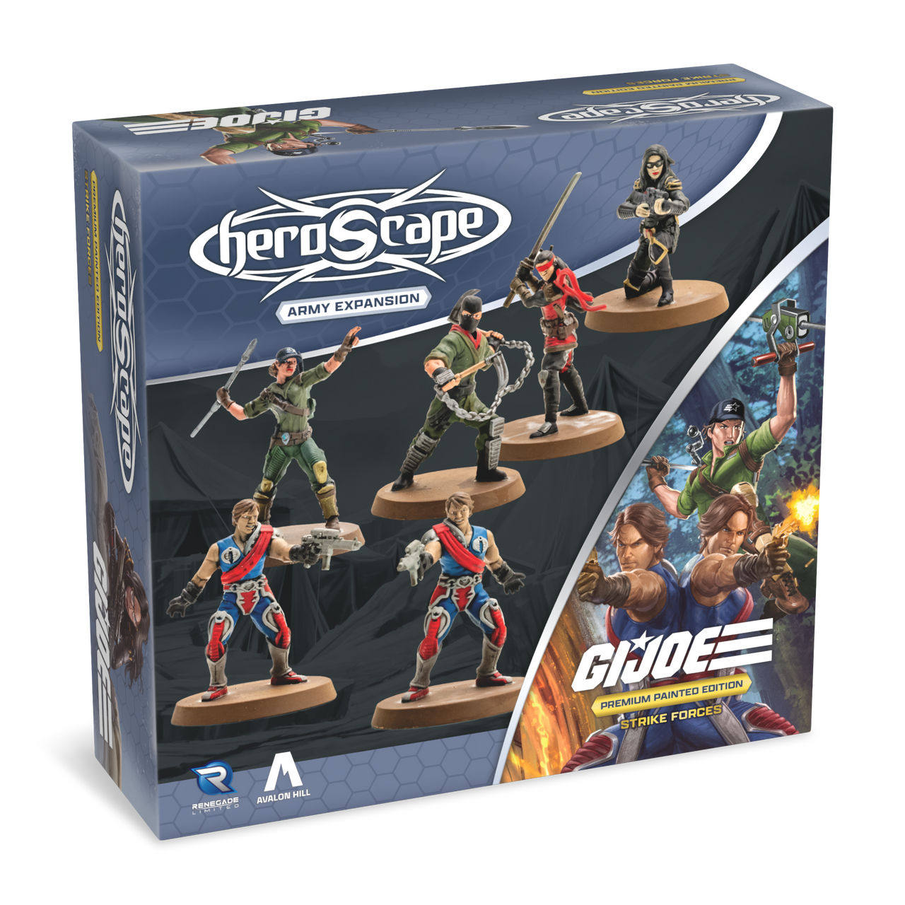 G.I. JOE Heroscape: Strike Forces Army Expansion Painted Miniatures Renegade Game Studios HS Strike Forces Army Painted