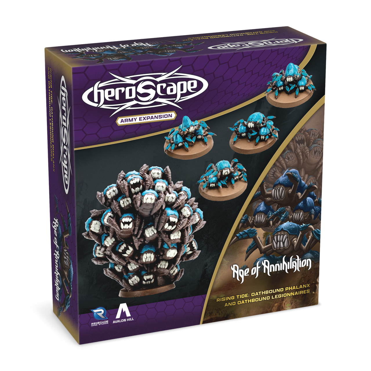 Heroscape Rising Tide: Oathbound Phalanx & Oathbound Legionnaires Army Expansion (2 options) Miniatures Renegade Game Studios HS Oathbound Phalanx Unpainted