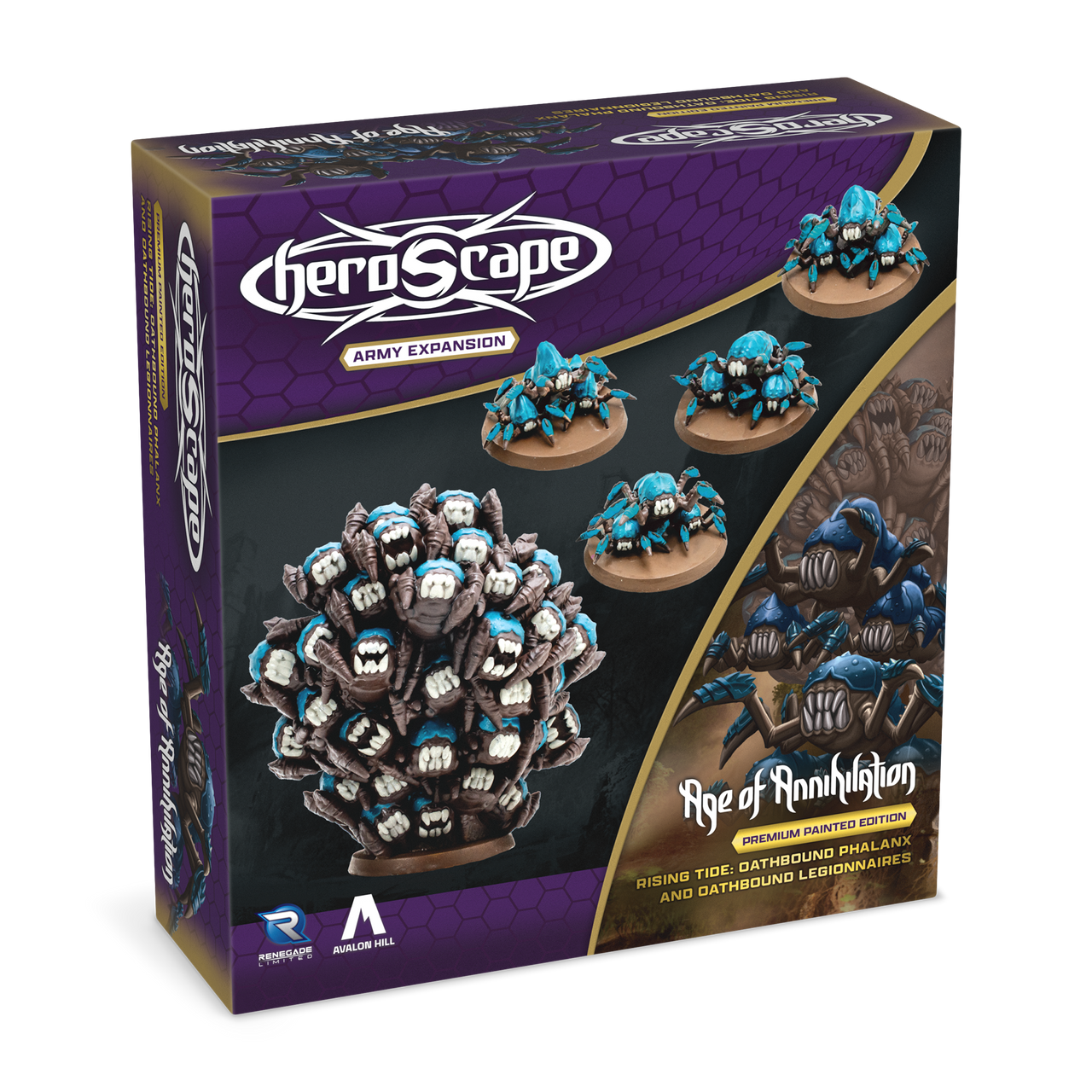 Heroscape Rising Tide: Oathbound Phalanx & Oathbound Legionnaires Army Expansion (2 options) Miniatures Renegade Game Studios HS Oathbound Phalanx Painted