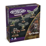 Heroscape Rising Tide: Wing Commander Tuck Harrigan & Vorid Glidestrikers Army Expansion (2 options) Miniatures Renegade Game Studios HS Tuck Harrigan Unpainted