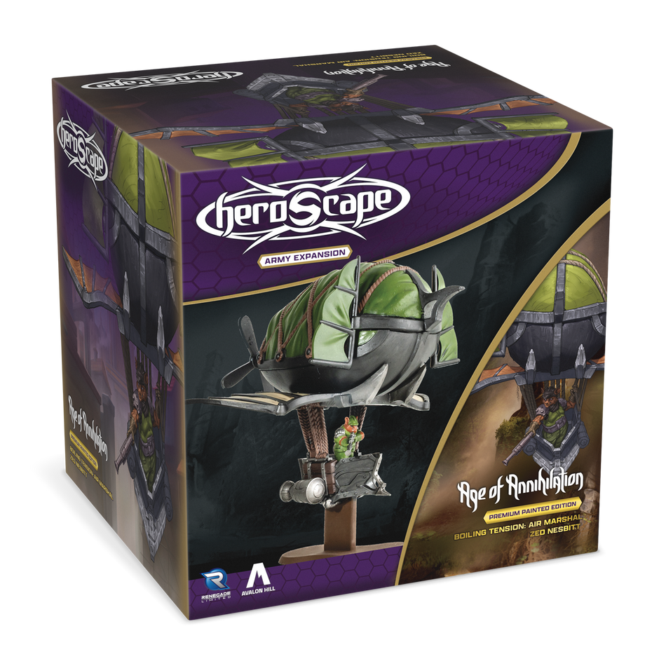 Heroscape: Air Marshal Zed Nesbitt Army Expansion (2 options) Miniatures Renegade Game Studios HS Zed Nesbitt Painted