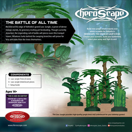 Heroscape: The Grove at Laur’s Edge Terrain Expansion Miniatures Renegade Game Studios   