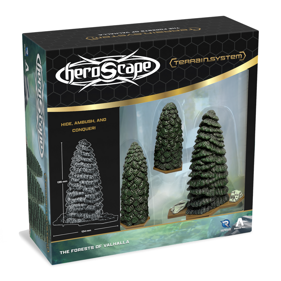 Heroscape: Forests of Valhalla Terrain Expansion Miniatures Renegade Game Studios HS Forests of Valhalla Terrain