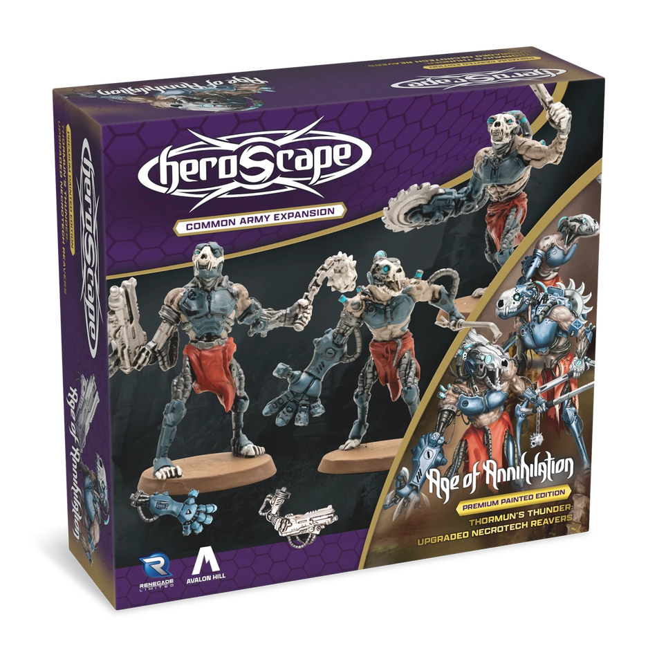 Heroscape: Upgraded Necrotech Reavers Common Army Expansion Painted Miniatures Renegade Game Studios Necrotech Reavers Common Army Painted