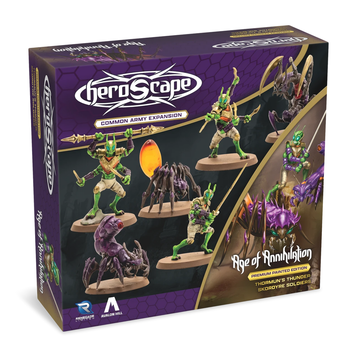 Heroscape: Skordyre Soldiers Common Army Expansion Painted Miniatures Renegade Game Studios HS Skordyre Soldiers Common Army Painted