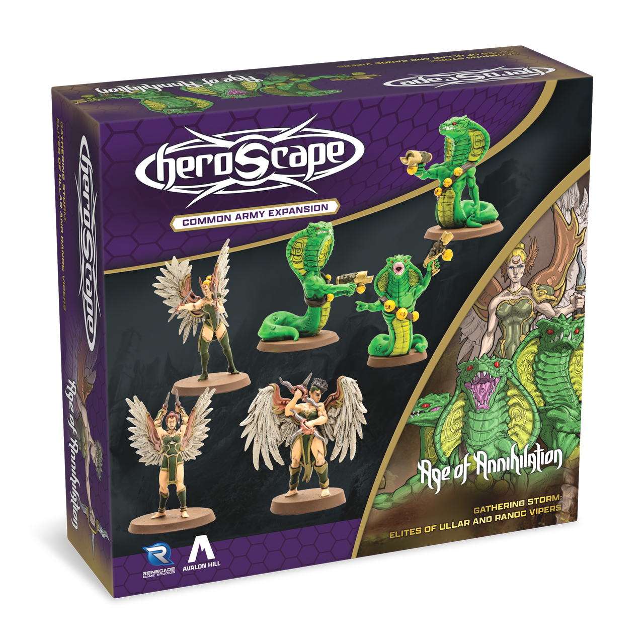 Heroscape: Elites of Ullar & Ranoc Vipers Common Army Expansion Miniatures Renegade Game Studios HS Elites of Ullar & Ranoc Vipers UP