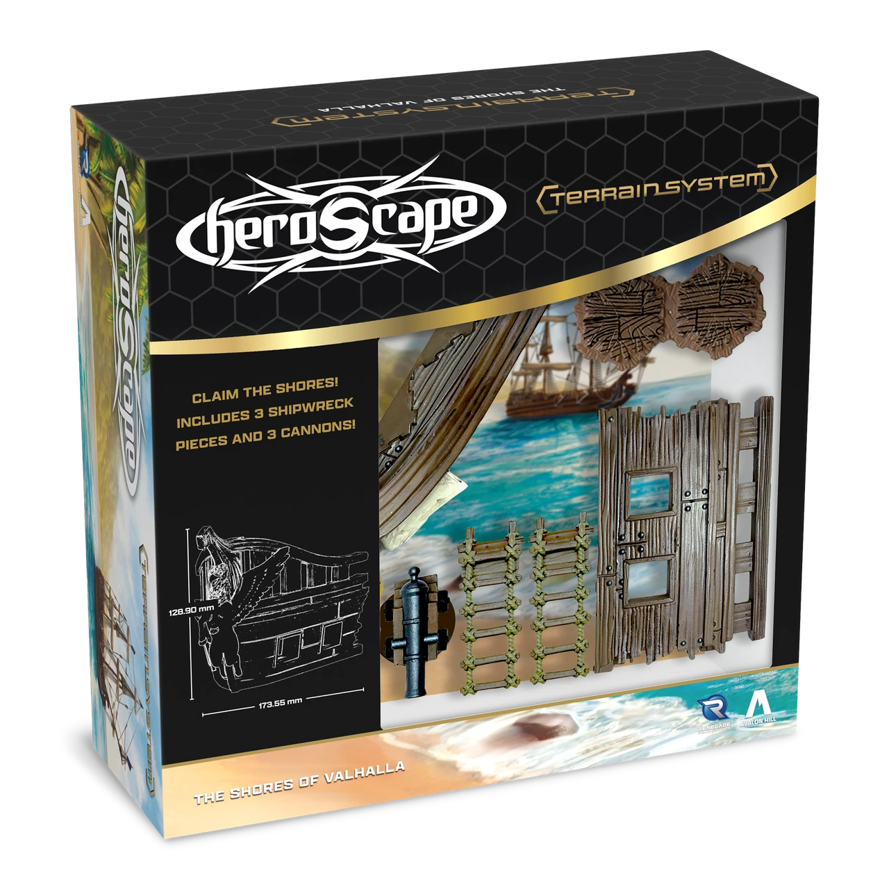 Heroscape: Shores of Valhalla Terrain Expansion Miniatures Renegade Game Studios HS Shores of Valhalla Terrain