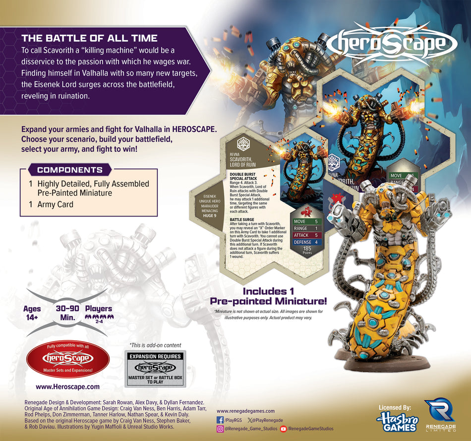Heroscape: Scavorith Lord of Ruin Army Expansion (2 options) Miniatures Renegade Game Studios