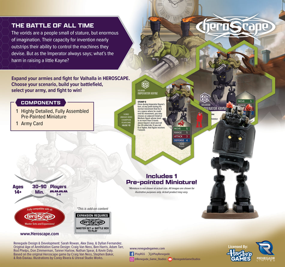 Heroscape: Imperator Kayne Army Expansion (2 options) Miniatures Renegade Game Studios