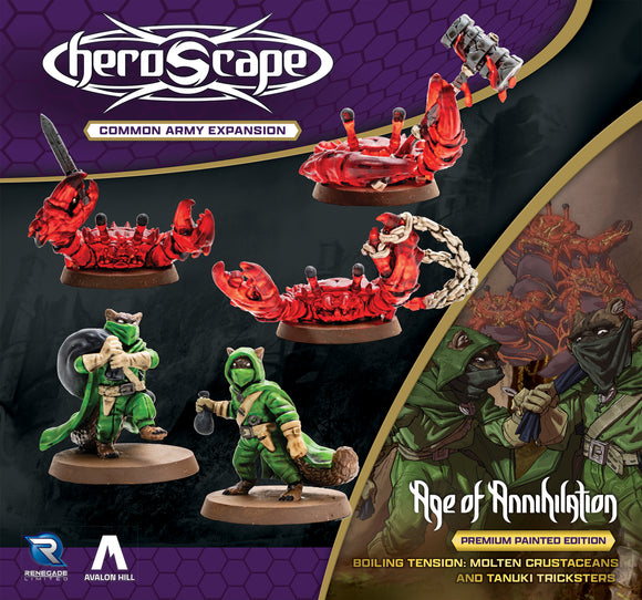 Heroscape: Molten Crustaceans & Tanuki Tricksters Common Army Expansion (2 options) Miniatures Renegade Game Studios