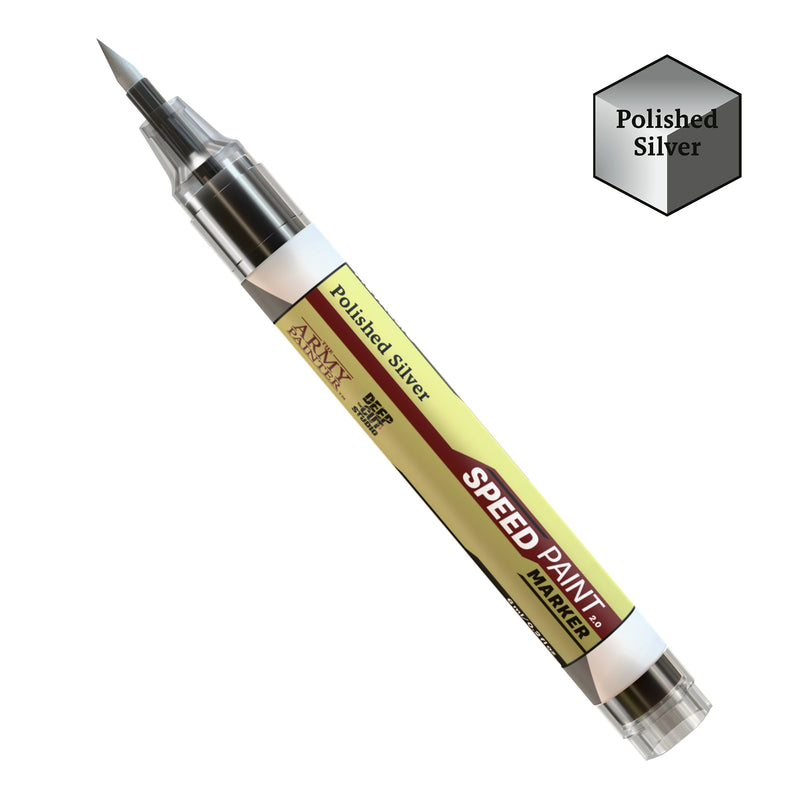 Speedpaint Marker: Polished Silver Paints Army Painter SPM Pol Silv
