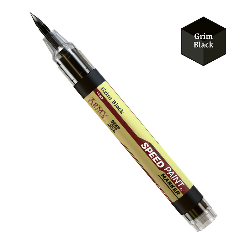 Speedpaint Marker: Grim Black Paints Army Painter SPM Grim Blk