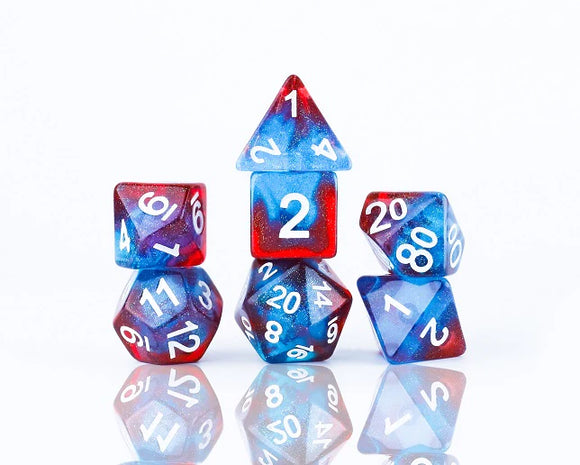 Sirius 7ct Polyhedral Dice: Celestial - Starry Skies Dice Sirius Dice   