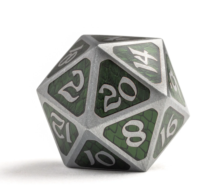 Dire D20 Drakona Ventus Chloros Dice Die Hard Dice
