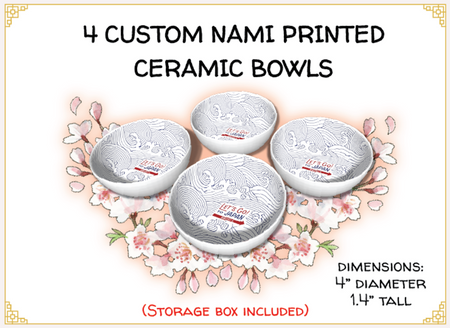 Let's Go! To Japan: Ceramic Bowls Supplies Alderac Entertainment Group